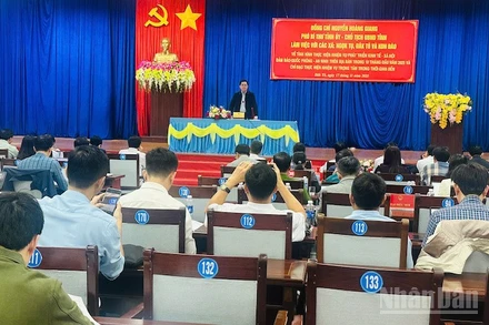 Các xã miền núi Quảng Ngãi cùng trợ lực phát triển kinh tế-xã hội