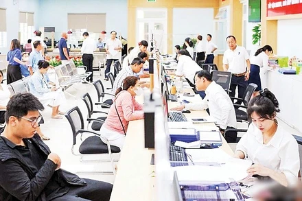 Hoạt động mô hình chính quyền địa phương hai cấp tại phường Thanh Khê (thành phố Đà Nẵng). (Ảnh: CÔNG VINH)