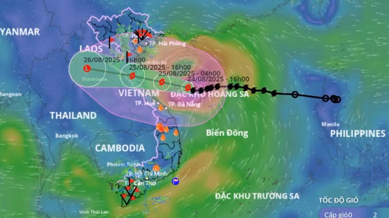 (Ảnh: Hệ thống Giám sát thiên tai Việt Nam)