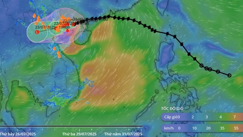 (Ảnh: Hệ thống Giám sát thiên tai Việt Nam)