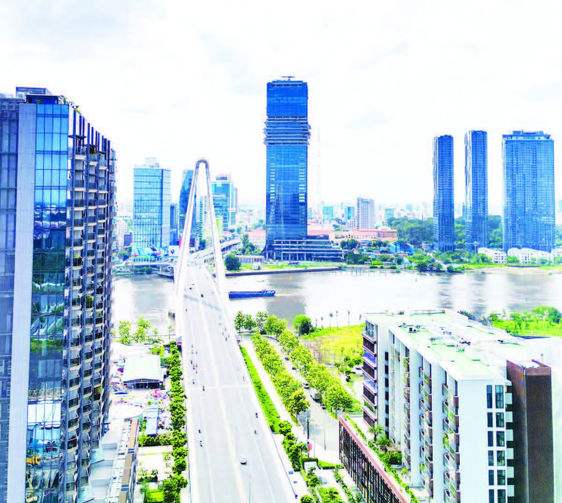 Trung tâm Tài chính quốc tế tại Thành phố Hồ Chí Minh được kỳ vọng là hạt nhân kinh tế số của Việt Nam. (Ảnh THẾ ANH)