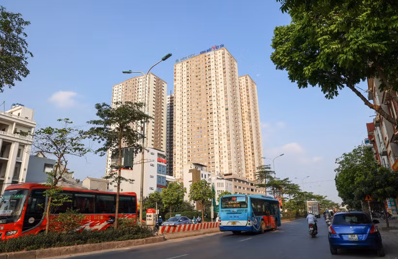 Tổ hợp dự án nhà ở xã hội và dịch vụ thương mại AZ Thăng Long. (Ảnh QUANG NGUYÊN)