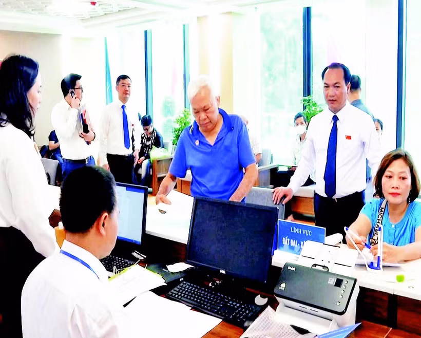 Điểm phục vụ hành chính công xã Đông Anh.