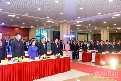 Các đại biểu tham dự Đại hội Thi đua yêu nước Bộ Xây dựng lần thứ I (2025-2030).