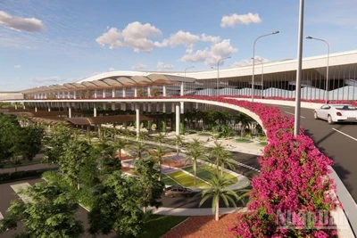 Cảnh quan Nhà ga T2 Cảng Hàng không quốc tế Phú Quốc.