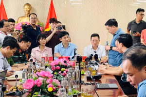 Quang cảnh buổi họp báo.