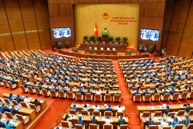 Quang cảnh Kỳ họp không thường lệ thứ nhất, Quốc hội khóa XVI.