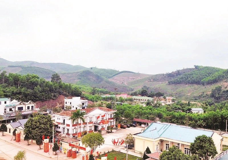 Một góc xã vùng cao Kỳ Thượng.