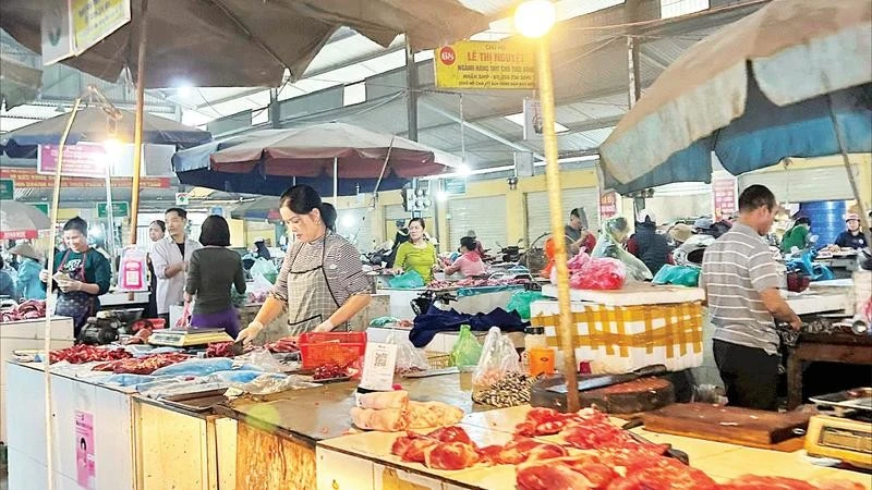 Bên cạnh việc kiểm soát cơ sở giết mổ gia súc, gia cầm, các ngành chức năng cần siết chặt quản lý tại các chợ dân sinh.