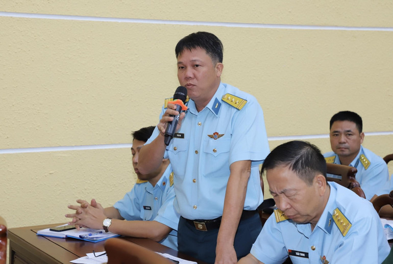Đại biểu phát biểu tại hội nghị. img-1756006884736-1756013132504.jpg