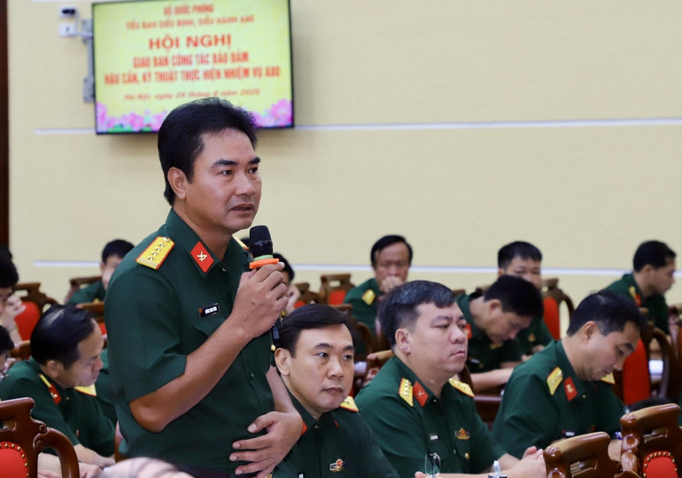 Đại biểu phát biểu tại hội nghị. img-1756006884781-1756013133559.jpg