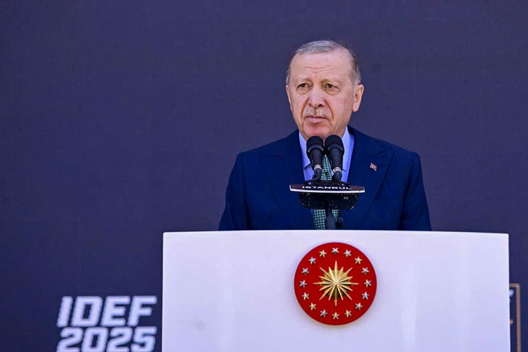 Tổng thống Thổ Nhĩ Kỳ Recep Tayyip Erdoğan phát biểu khai mạc Triễn lãm Công nghiệp quốc phòng quốc tế Thổ Nhĩ Kỳ 2025 (IDEF-2025). z6831081733878-6e97671a37a508bebbd117d4791069c5.jpg