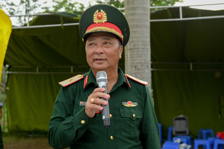 Thiếu tướng Trần Văn Trai, Phó Tư lệnh Bộ Tư lệnh Thành phố Hồ Chí Minh phát biểu. a80-dh-quoc-gia-5785.jpg
