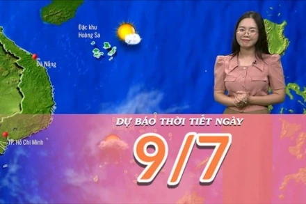[Video] Dự báo thời tiết ngày 9/7/2025: Nắng nóng xuất hiện tại Bắc Bộ và Trung Bộ