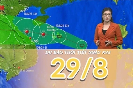[Video] Dự báo thời tiết đêm nay và ngày mai 29/8/2025: Áp thấp nhiệt đới trên biển Đông