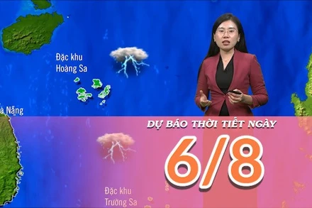 [Video] Dự báo thời tiết ngày 6/8/2025: Nắng nóng chấm dứt tại Bắc Bộ