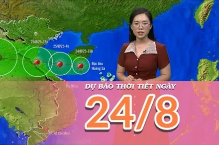 [Video] Dự báo thời tiết ngày 24/8/2025: Bão số 5 gây gió mạnh trên biển