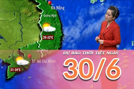 [Video] Dự báo thời tiết ngày 30/6/2025: Mưa lớn trên diện rộng tiếp diễn tại Bắc Bộ