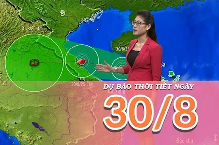 [Video] Dự báo thời tiết ngày 30/8/2025: Áp thấp nhiệt đới gây mưa lớn