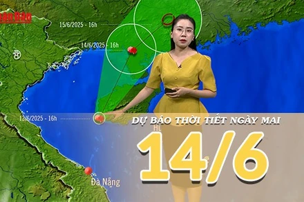 [Video] Dự báo thời tiết đêm nay và ngày mai 14/6/2025: Bão số 1 tiếp tục mạnh thêm