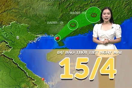 [Video] Dự báo thời tiết đêm nay và ngày mai 15/6/2025: Bão số 1 suy yếu