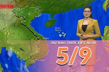 [Video] Dự báo thời tiết ngày 5/9/2025: Bắc Bộ và Trung Bộ nắng ráo 