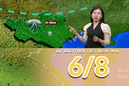 [Video] Dự báo thời tiết đêm nay và ngày mai 6/8/2025: Bắc Bộ có mưa 