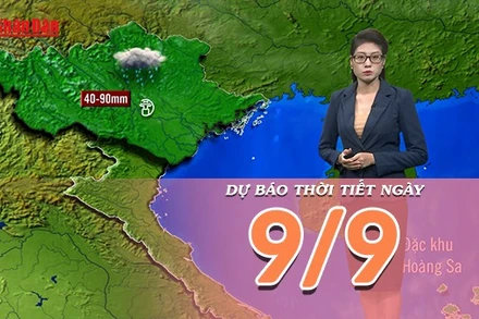 [Video] Dự báo thời tiết ngày 9/9/2025: Hoàn lưu sau bão gây mưa cho Bắc Bộ 