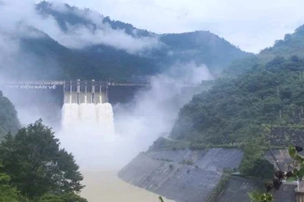 Thủy điện Bản Vẽ cắt giảm đến 74% lưu lượng đỉnh lũ, góp phần giảm ngập lụt cho hạ du. (Ảnh: GENCO1)
