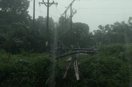 Ảnh hưởng hoàn lưu bão số 11 trên địa bàn tỉnh Thái Nguyên. 