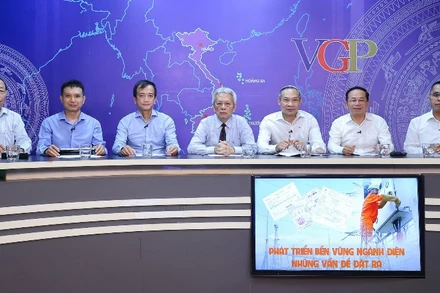 Toàn cảnh Tọa đàm “Phát triển bền vững ngành điện - những vấn đề đặt ra”. (Ảnh VGP)