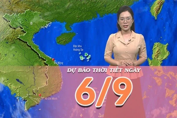 [Video] Dự báo thời tiết ngày 6/9/2025: Bắc Bộ mưa dông về chiều tối