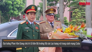 [Video] Đại tướng Phan Văn Giang hội đàm với Bộ trưởng Các lực lượng vũ trang cách mạng Cuba