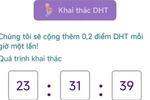 App đầu tư vào hệ thống tiền ảo. (Ảnh Công an thành phố Hải Phòng)