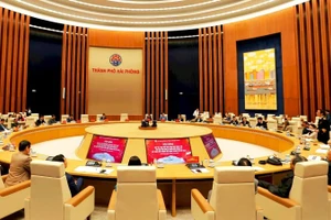 Quang cảnh buổi gặp gỡ, trao đổi và tham vấn ý kiến đối với Đề án “Xây dựng Hải Phòng trở thành thành phố âm nhạc giai đoạn 2026-2030, tầm nhìn đến năm 2045”.