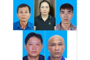 Các đối tượng liên quan. (Ảnh: Công an Hải Phòng).