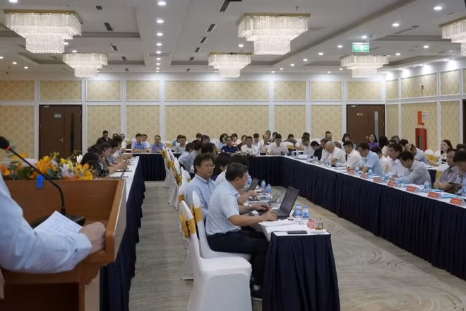 Quang cảnh hội nghị phòng chống, loại trừ bệnh sốt rét. (Ảnh: LÊ ĐÌNH THÌN)