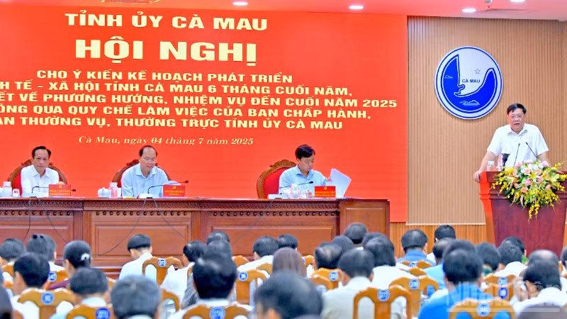 Hội nghị đầu tiên sau hợp nhất của Ban Chấp hành Đảng bộ tỉnh Cà Mau nhiệm kỳ 2020-2025.