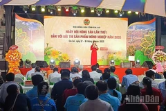 Toàn cảnh Ngày hội Nông sản tỉnh Gia Lai lần thứ I tại Quảng trường Đại Đoàn Kết, phường Pleiku.