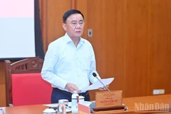 Ủy viên Bộ Chính trị, Thường trực Ban Bí thư Trần Cẩm Tú. (Ảnh: ĐĂNG KHOA)