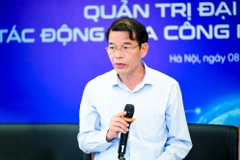 Đồng chí Vũ Thanh Mai, Phó trưởng Ban Tuyên giáo và Dân vận Trung ương phát biểu tại tọa đàm.