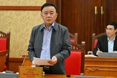 Đồng chí Trần Cẩm Tú, Ủy viên Bộ Chính trị, Thường trực Ban Bí thư. (Ảnh: THỦY NGUYÊN)