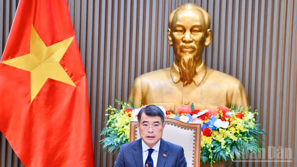 Thủ tướng Chính phủ Lê Minh Hưng điện đàm với Thủ tướng Hà Lan Rob Jetten. (Ảnh: THANH GIANG)