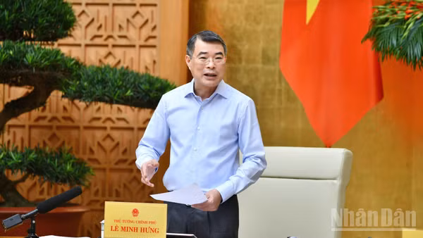Thủ tướng Lê Minh Hưng chủ trì Phiên họp Chính phủ chuyên đề về xây dựng pháp luật tháng 6/2026. (Ảnh: THANH GIANG)