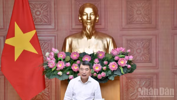 Thủ tướng Chính phủ Lê Minh Hưng chủ trì cuộc làm việc với Bộ Công thương. (Ảnh: THANH GIANG)