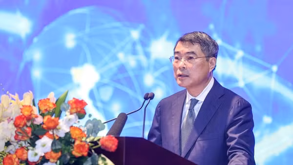 Thủ tướng Chính phủ Lê Minh Hưng phát biểu ý kiến tại sự kiện. (Ảnh: VGP/Nhật Bắc)