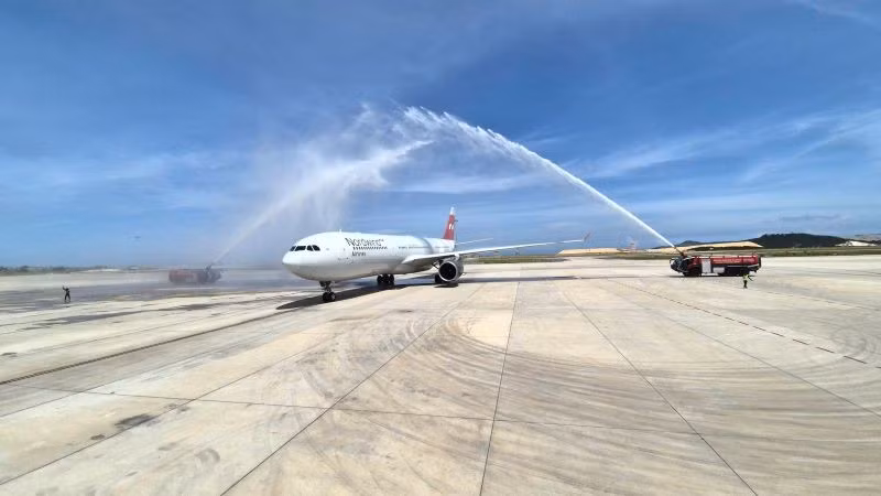 Chuyến bay RA73850 của Hãng hàng không quốc tế Nordwind hạ cánh an toàn tại sân bay quốc tế Cam Ranh.