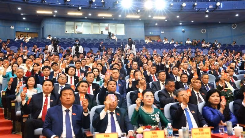 Các đại biểu đã biểu quyết nhiều nội dung quan trọng tại Đại hội.