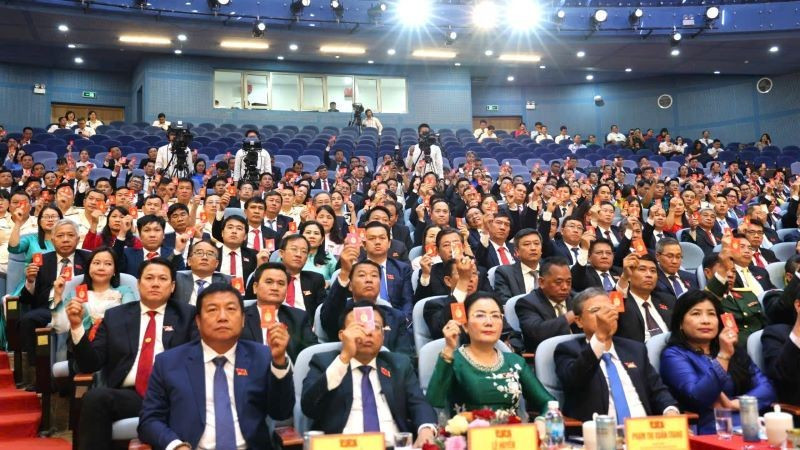 Các đại biểu đã biểu quyết nhiều nội dung quan trọng tại Đại hội.