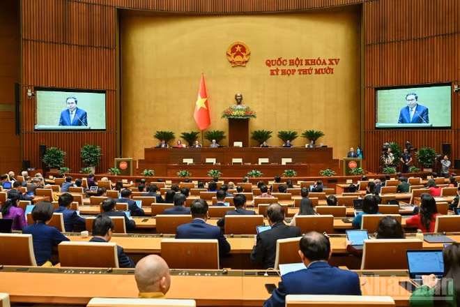 Quang cảnh phiên họp của Quốc hội, chiều 11/12/2025. (Ảnh: DUY LINH)